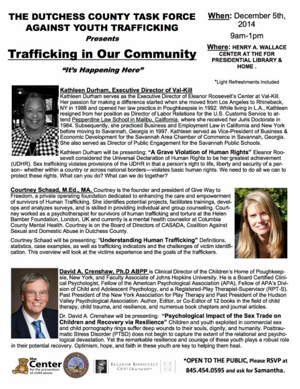 Trafficking in Our Community Flyer